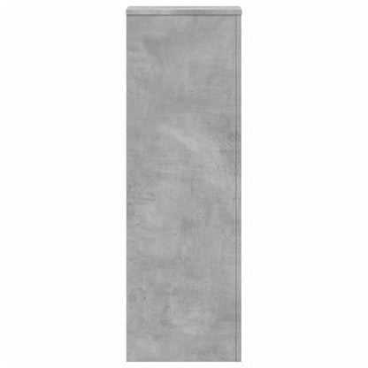 Plant Stand Concrete Grey 33x33x100 cm Engineered Wood
