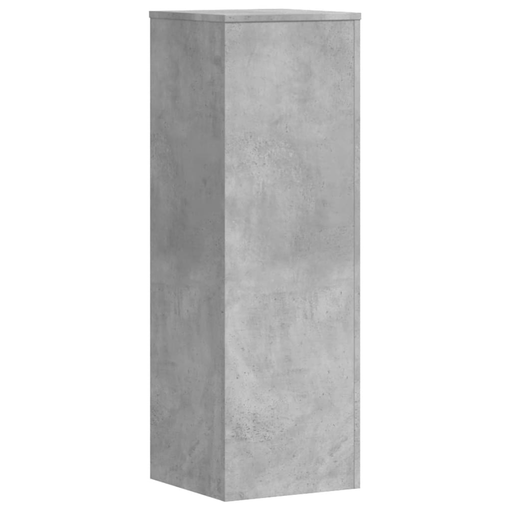 Plant Stand Concrete Grey 33x33x100 cm Engineered Wood