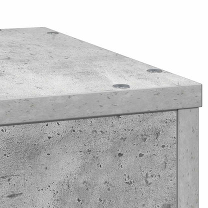 Plant Stand Concrete Grey 33x33x100 cm Engineered Wood
