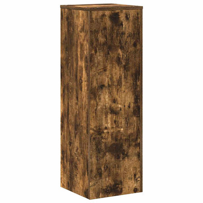 Plant Stand Smoked Oak 33x33x100 cm Engineered Wood