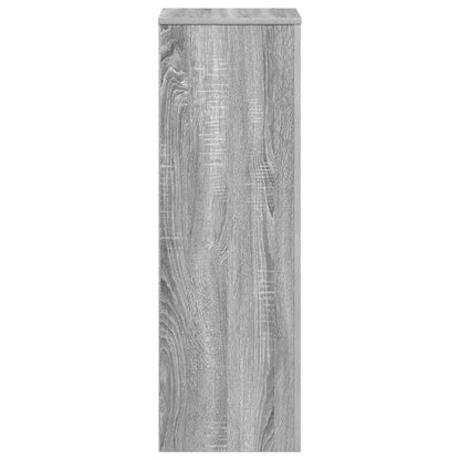 Plant Stand Grey Sonoma 33x33x100 cm Engineered Wood