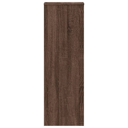 Plant Stand Brown Oak 33x33x100 cm Engineered Wood