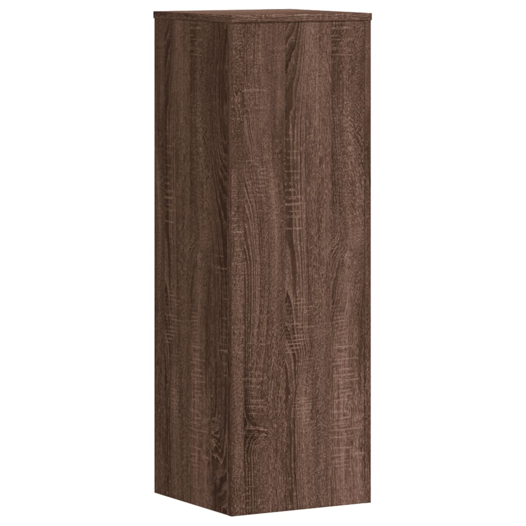 Plant Stand Brown Oak 33x33x100 cm Engineered Wood