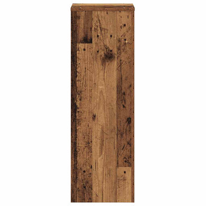 Plant Stand Old Wood 33x33x100 cm Engineered Wood