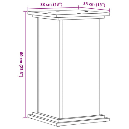Plant Stand Sonoma Oak 33 x 33 x 60 cm Engineered wood