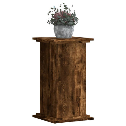Plant Stand Smoked Oak 33 x 33 x 60 cm Engineered wood