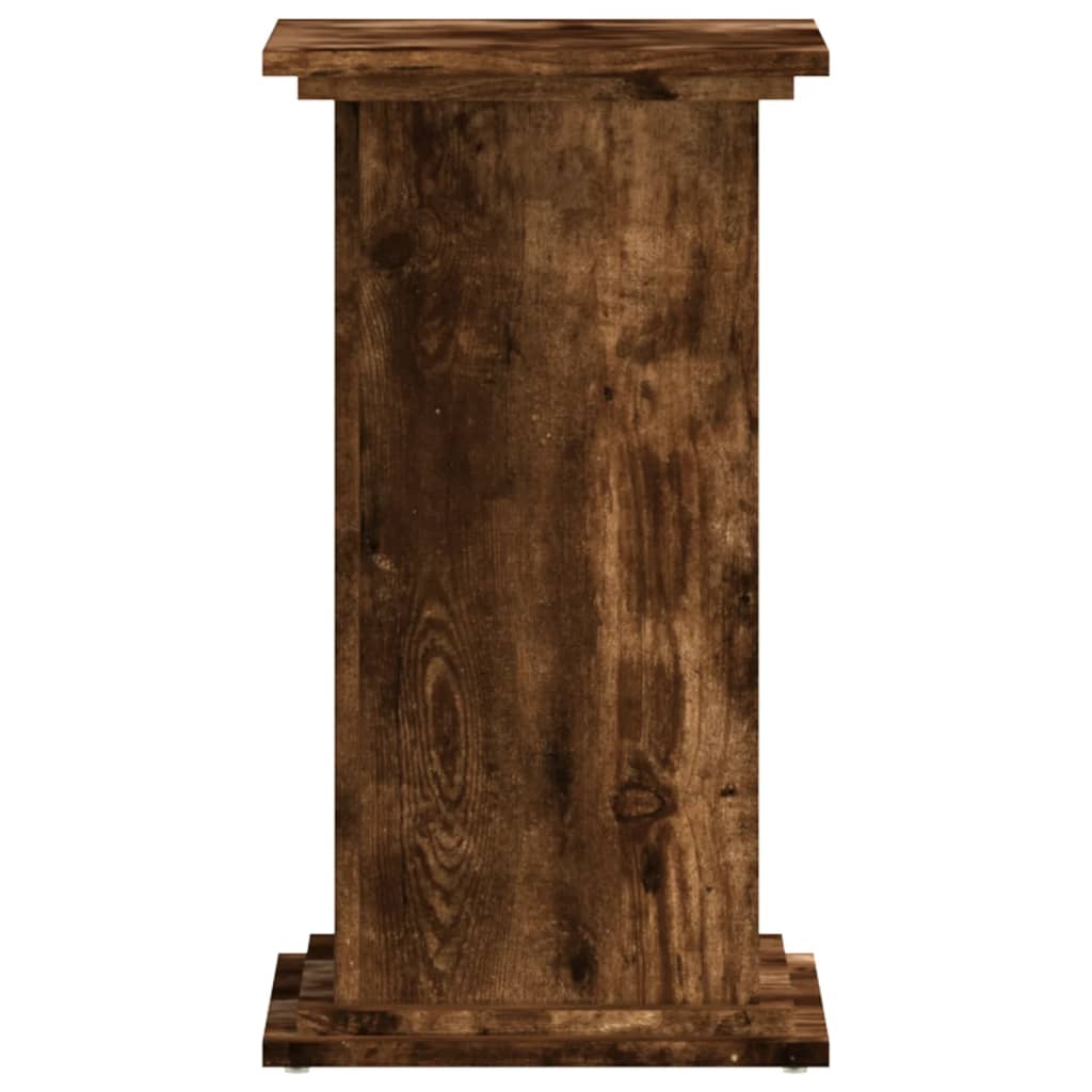 Plant Stand Smoked Oak 33 x 33 x 60 cm Engineered wood
