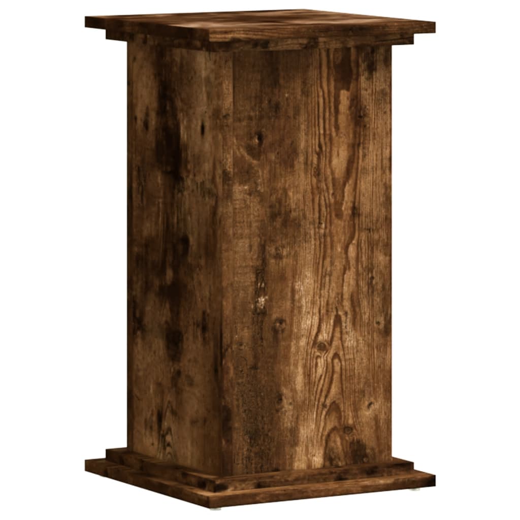 Plant Stand Smoked Oak 33 x 33 x 60 cm Engineered wood