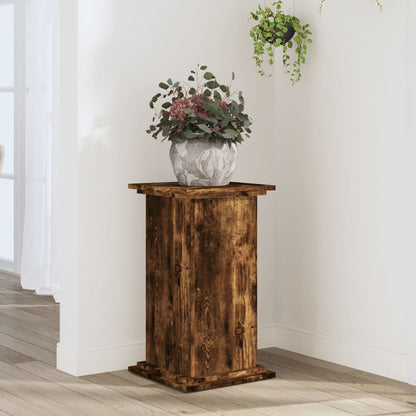 Plant Stand Smoked Oak 33 x 33 x 60 cm Engineered wood