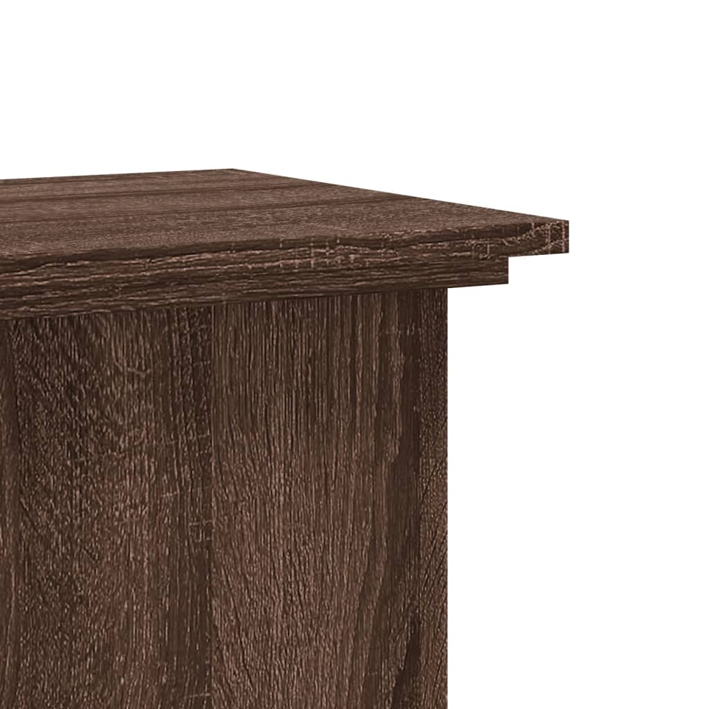 Plant Stand Brown Oak 33 x 33 x 60 cm Engineered wood