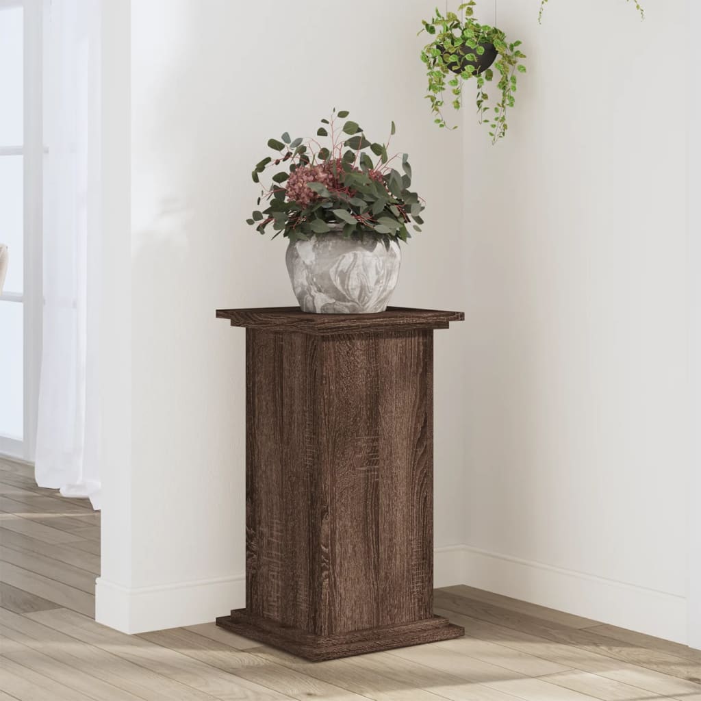 Plant Stand Brown Oak 33 x 33 x 60 cm Engineered wood