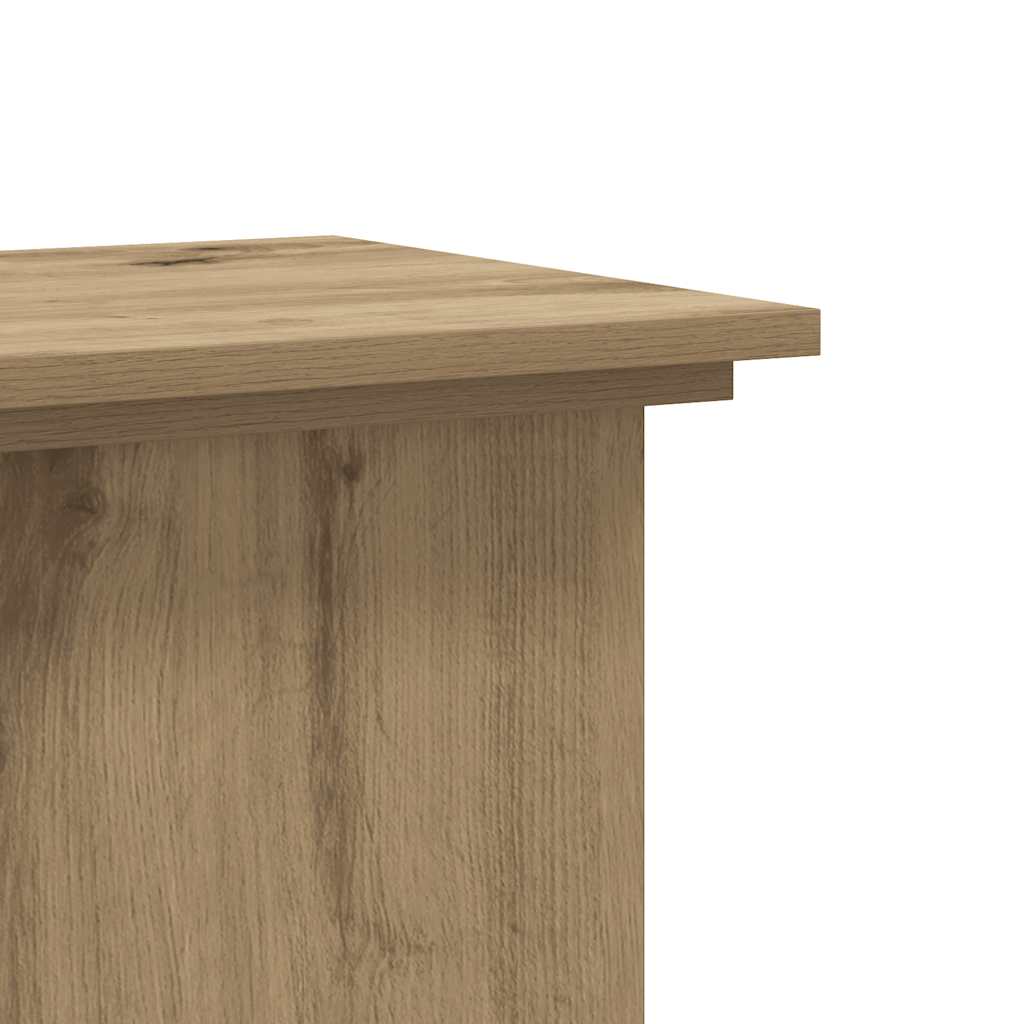 Plant Stand Artisan Oak 33x33x60 cm Engineered Wood