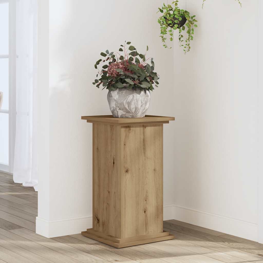 Plant Stand Artisan Oak 33x33x60 cm Engineered Wood