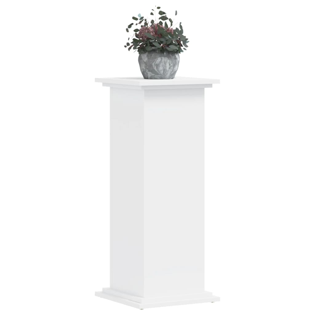 Plant Stand White 33 x 33 x 80 cm Engineered wood