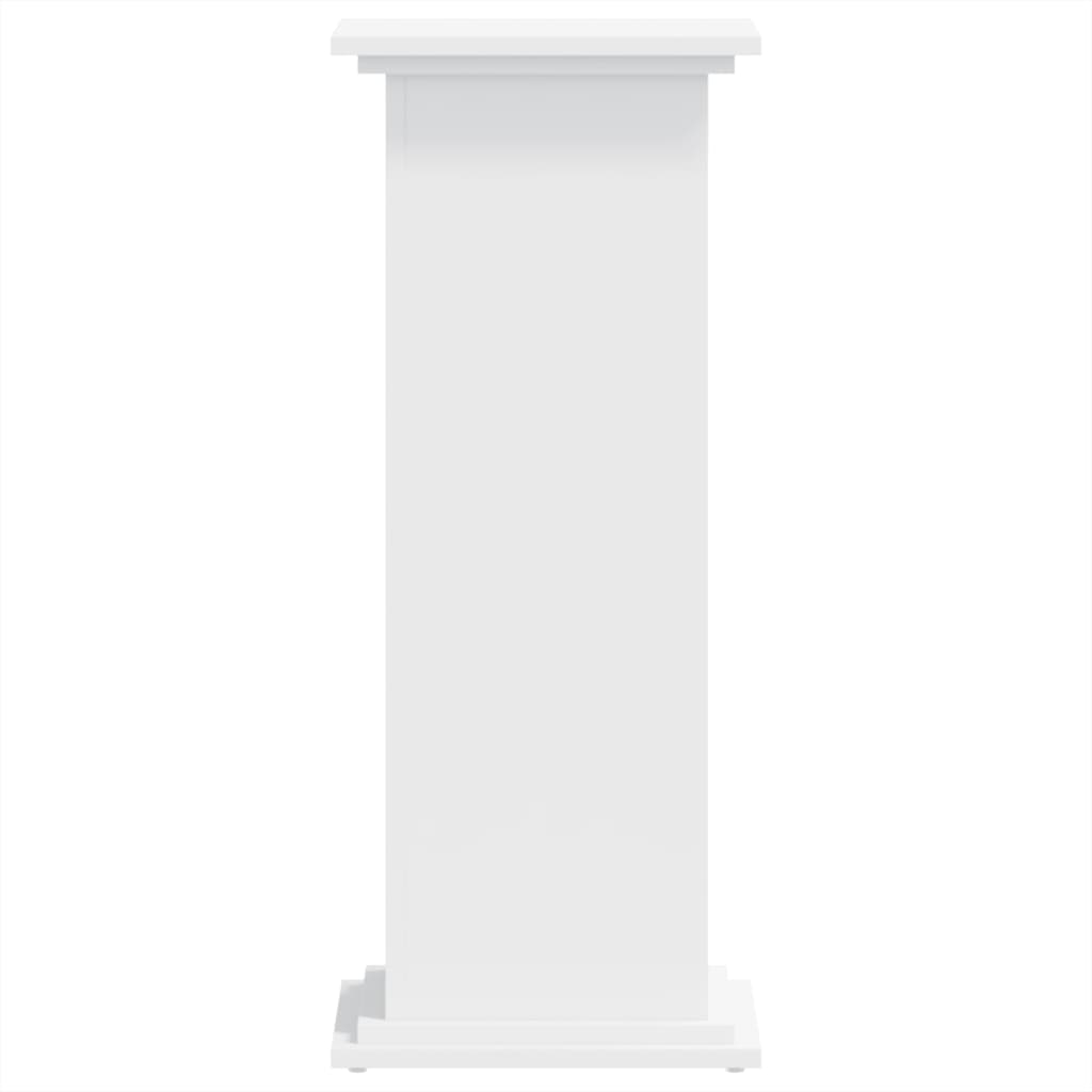 Plant Stand White 33 x 33 x 80 cm Engineered wood
