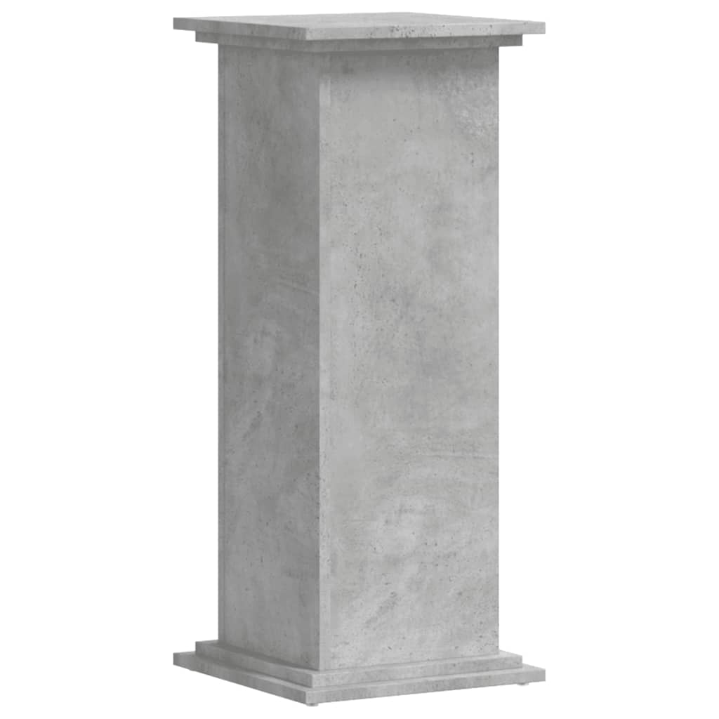 Plant Stand Concrete Grey 33 x 33 x 80 cm Engineered wood