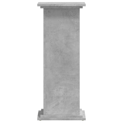 Plant Stand Concrete Grey 33 x 33 x 80 cm Engineered wood