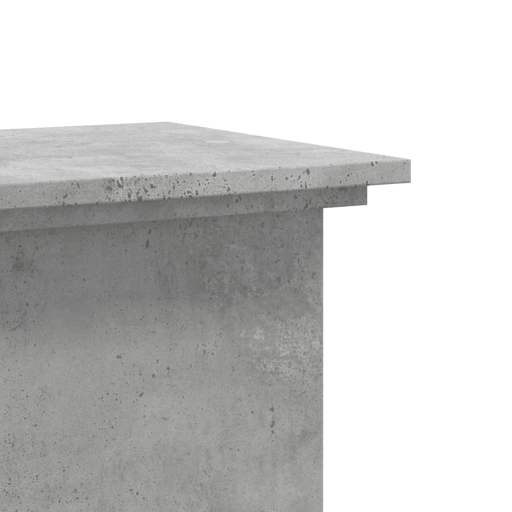 Plant Stand Concrete Grey 33 x 33 x 80 cm Engineered wood