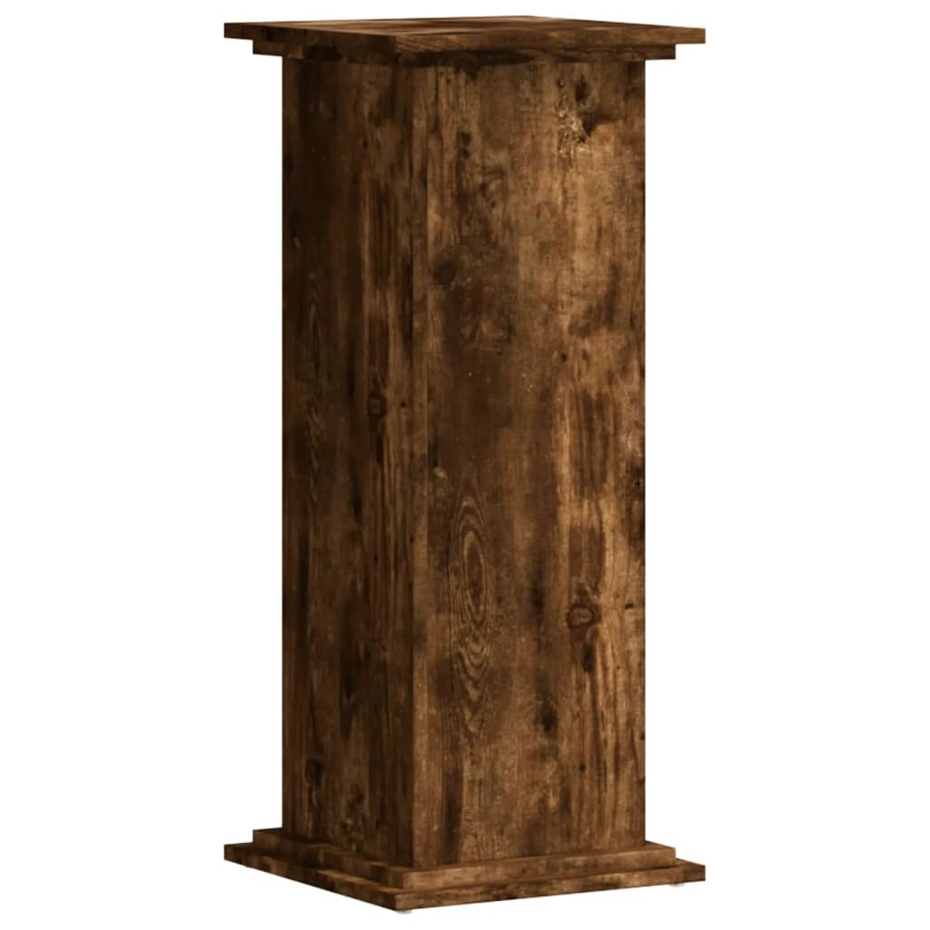 Plant Stand Smoked Oak 33 x 33 x 80 cm Engineered wood