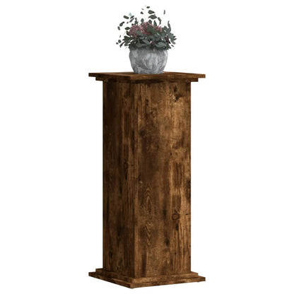 Plant Stand Smoked Oak 33 x 33 x 80 cm Engineered wood