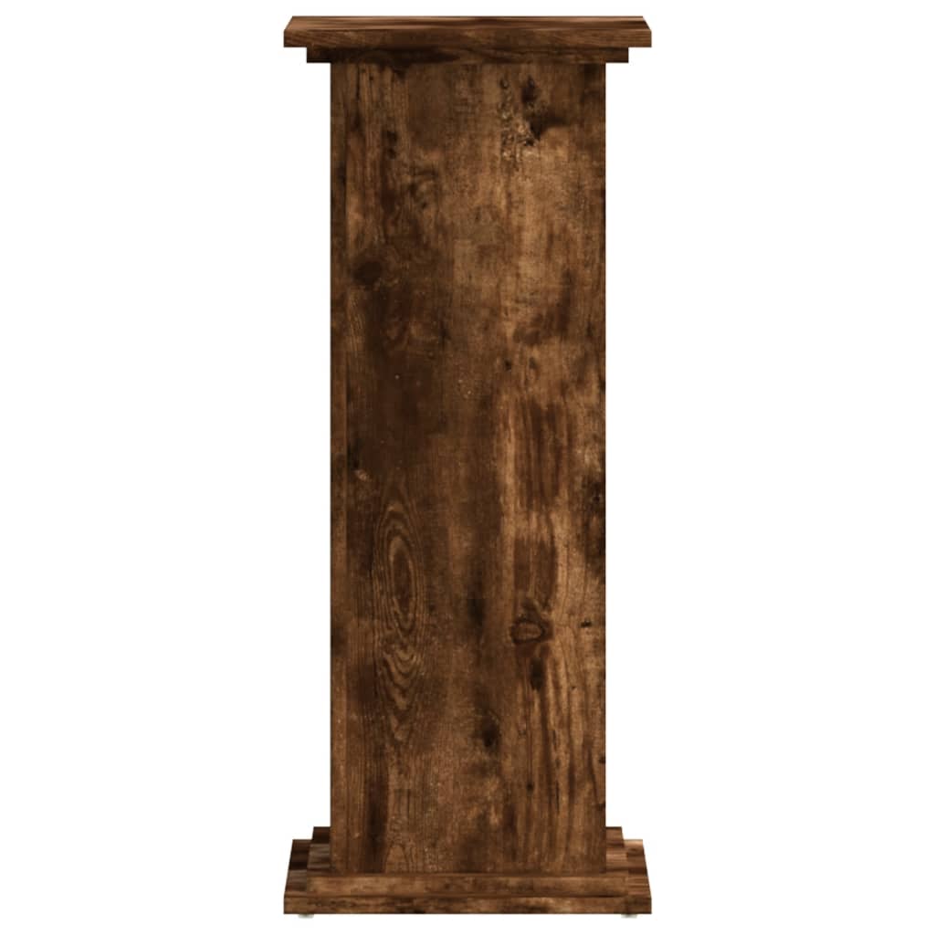 Plant Stand Smoked Oak 33 x 33 x 80 cm Engineered wood