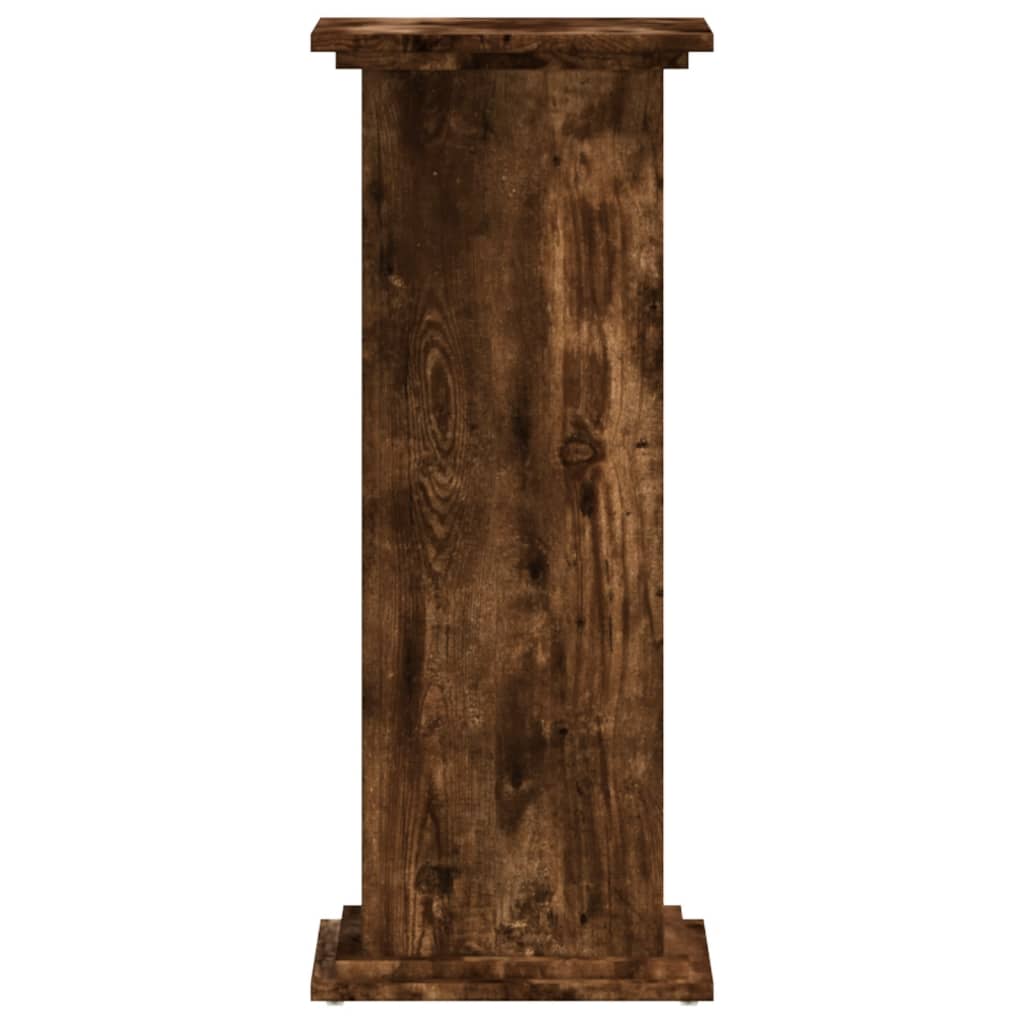 Plant Stand Smoked Oak 33 x 33 x 80 cm Engineered wood