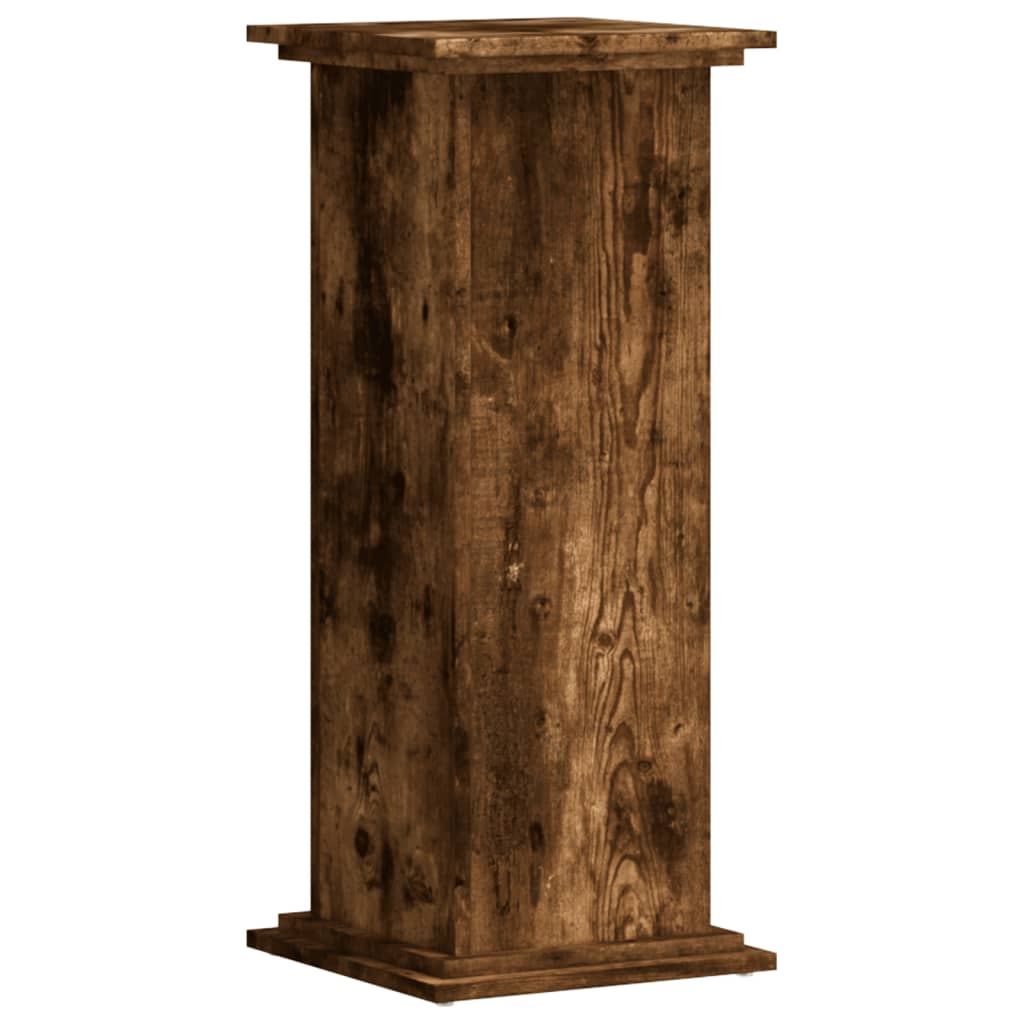 Plant Stand Smoked Oak 33 x 33 x 80 cm Engineered wood