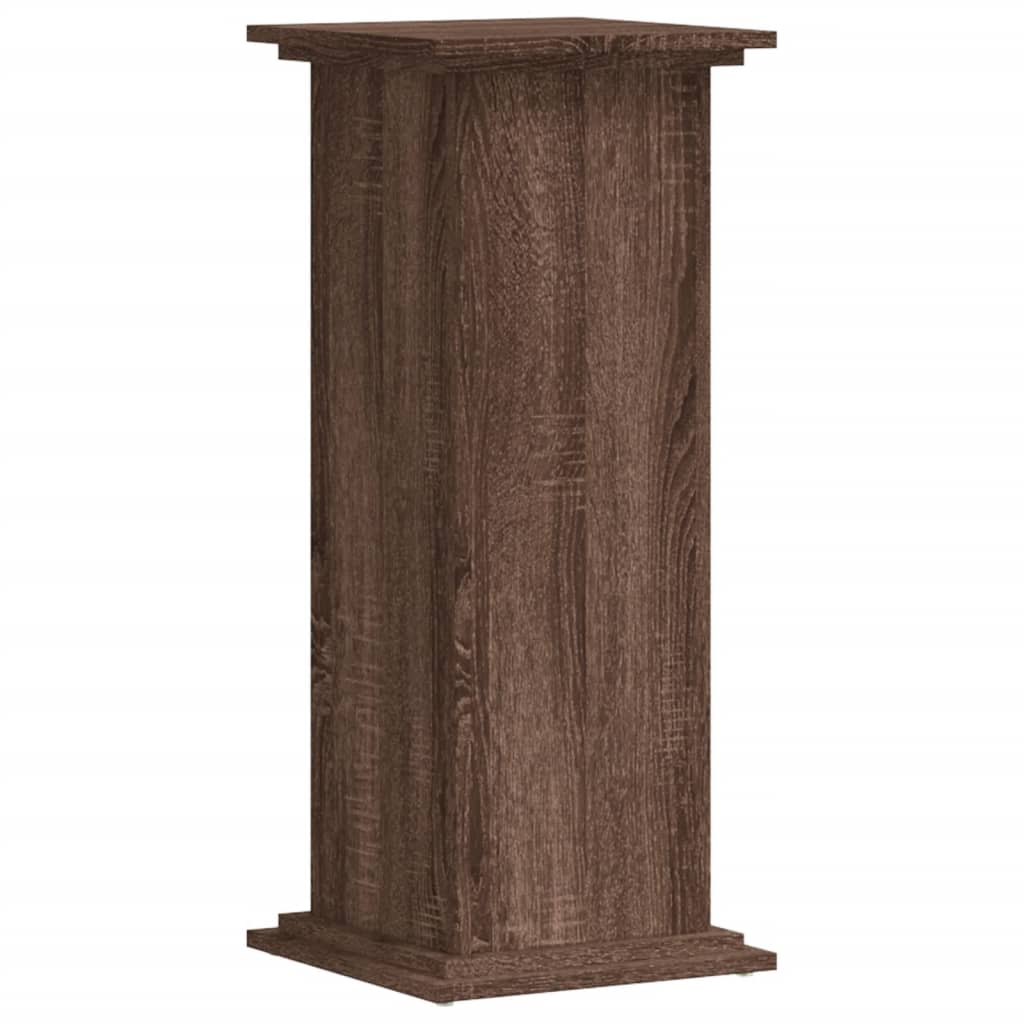 Plant Stand Brown Oak 33 x 33 x 80 cm Engineered wood