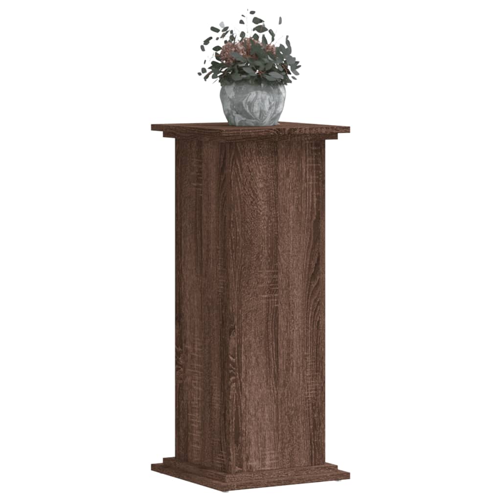 Plant Stand Brown Oak 33 x 33 x 80 cm Engineered wood