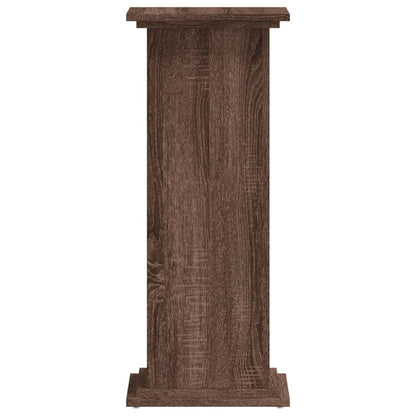 Plant Stand Brown Oak 33 x 33 x 80 cm Engineered wood