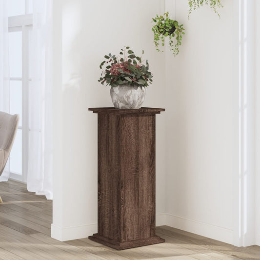 Plant Stand Brown Oak 33 x 33 x 80 cm Engineered wood