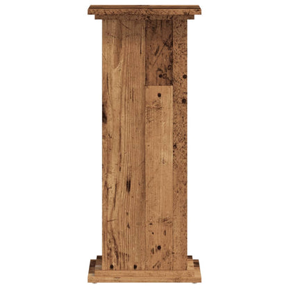 Plant Stand Old Wood 33x33x80 cm Engineered Wood