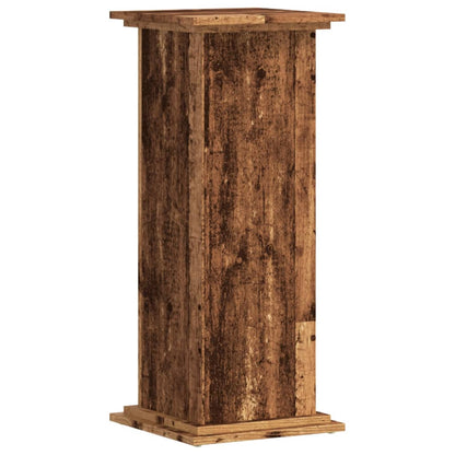 Plant Stand Old Wood 33x33x80 cm Engineered Wood