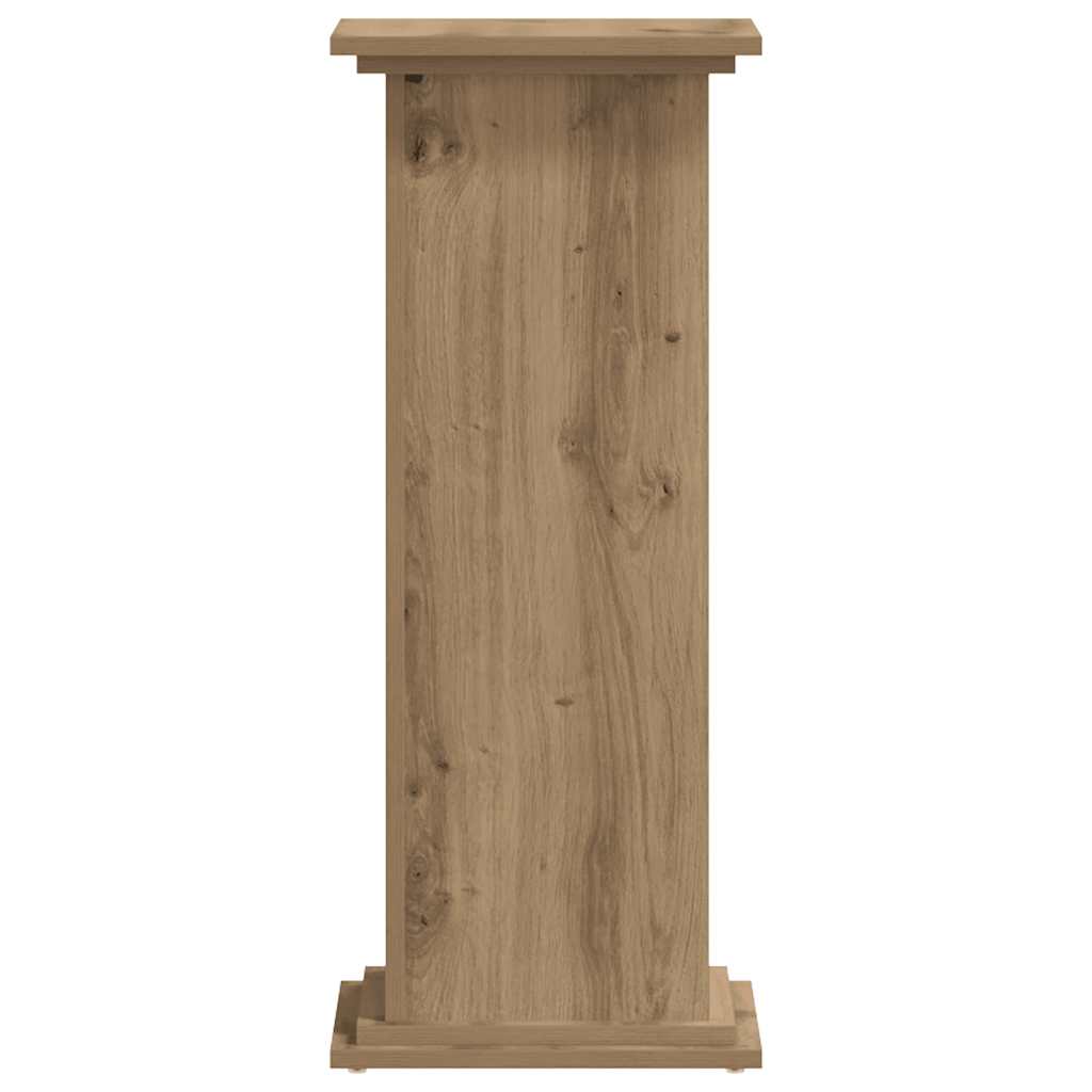 Plant Stand Artisan Oak 33x33x80 cm Engineered Wood
