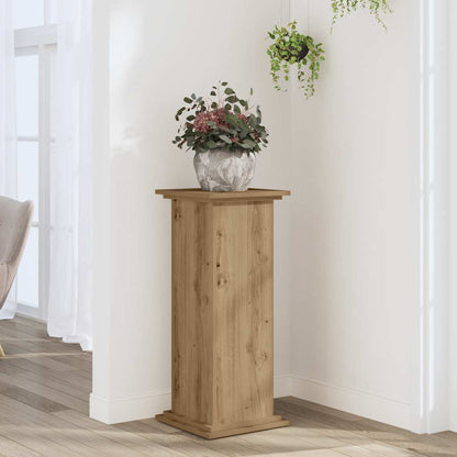 Plant Stand Artisan Oak 33x33x80 cm Engineered Wood
