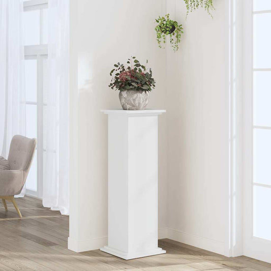 Plant Stand White 33 x 33 x 100 cm Engineered wood