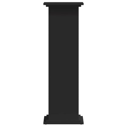 Plant Stand Black 33x33x100 cm Engineered Wood