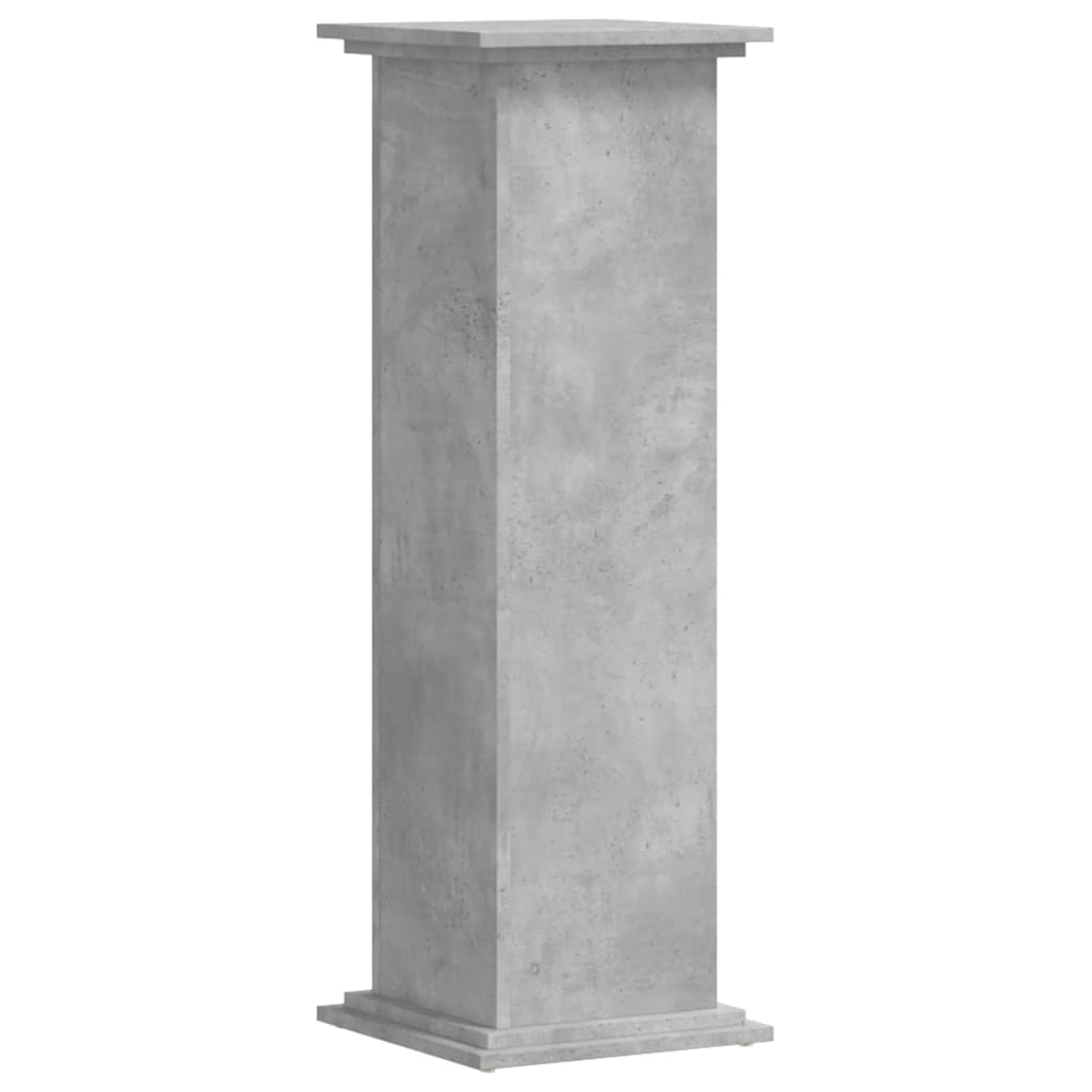 Plant Stand Concrete Grey 33 x 33 x 100 cm Engineered wood