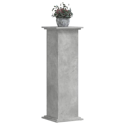 Plant Stand Concrete Grey 33 x 33 x 100 cm Engineered wood