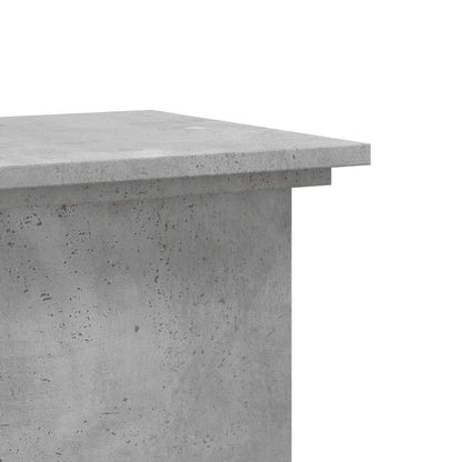 Plant Stand Concrete Grey 33 x 33 x 100 cm Engineered wood