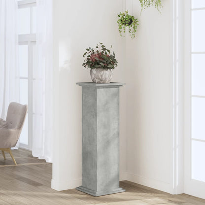 Plant Stand Concrete Grey 33 x 33 x 100 cm Engineered wood