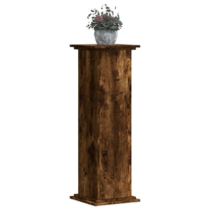 Plant Stand Smoked Oak 33 x 33 x 100 cm Engineered wood