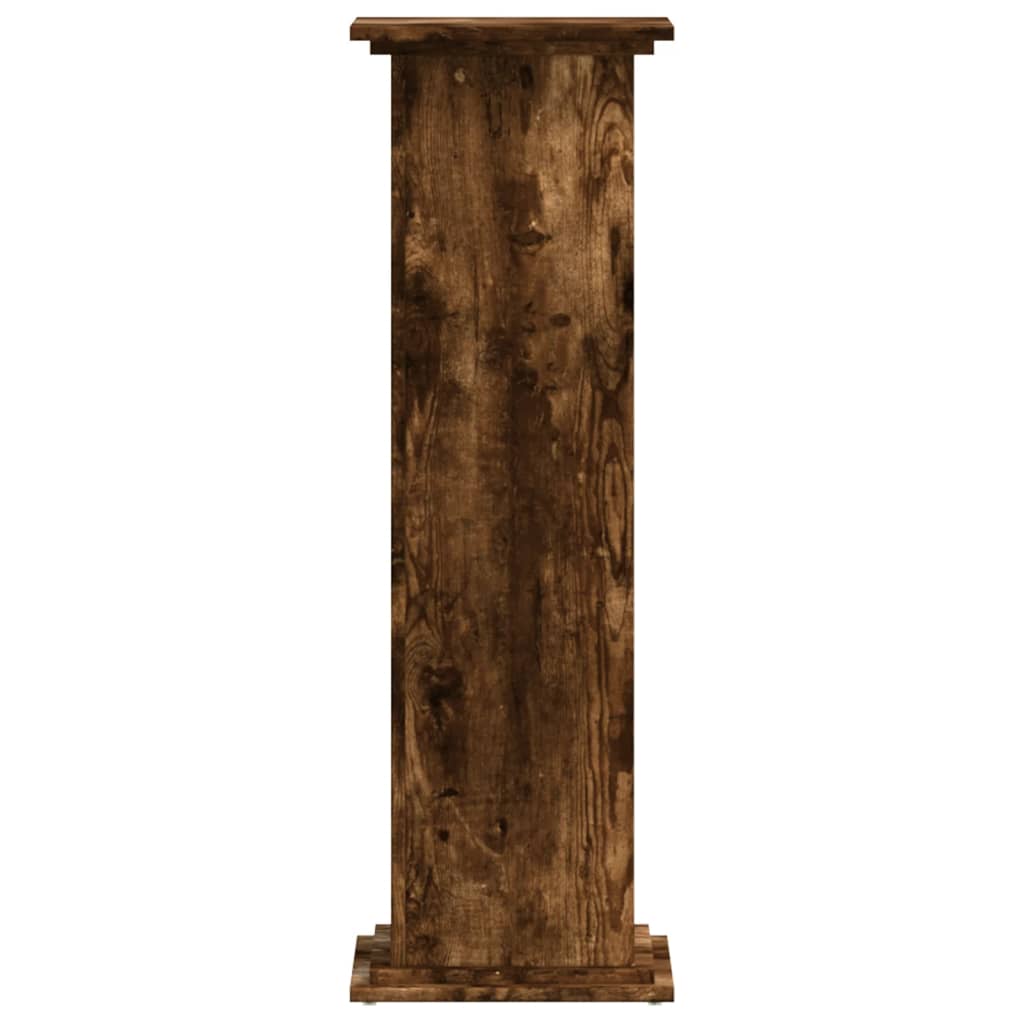 Plant Stand Smoked Oak 33 x 33 x 100 cm Engineered wood