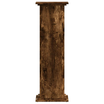 Plant Stand Smoked Oak 33 x 33 x 100 cm Engineered wood