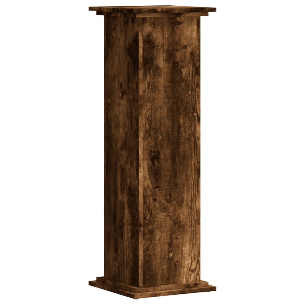 Plant Stand Smoked Oak 33 x 33 x 100 cm Engineered wood