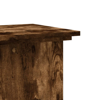 Plant Stand Smoked Oak 33 x 33 x 100 cm Engineered wood