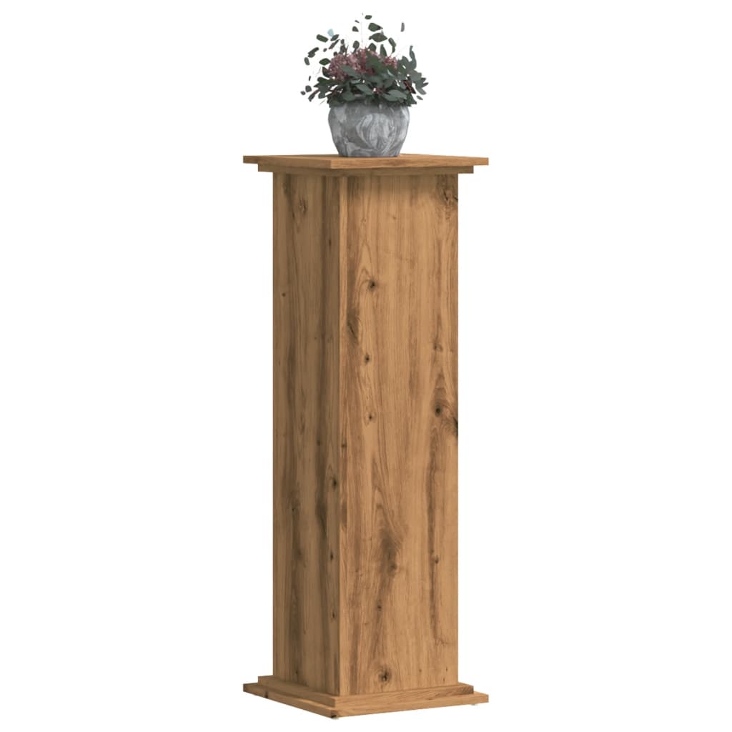 Plant Stand Artisan Oak 33x33x100 cm Engineered Wood