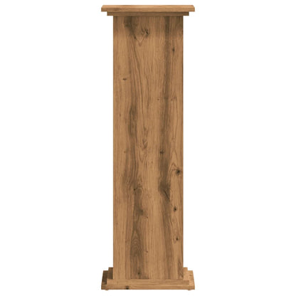 Plant Stand Artisan Oak 33x33x100 cm Engineered Wood