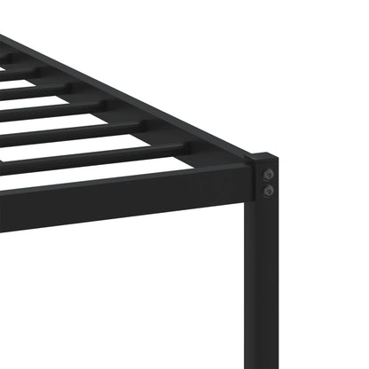 Metal Bed Frame without Mattress Sonoma Oak 107x203 cm