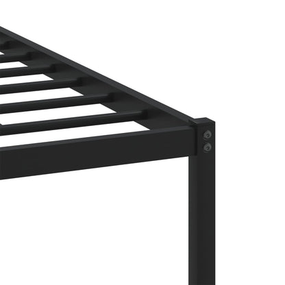 Metal Bed Frame without Mattress Sonoma Oak 120x200 cm